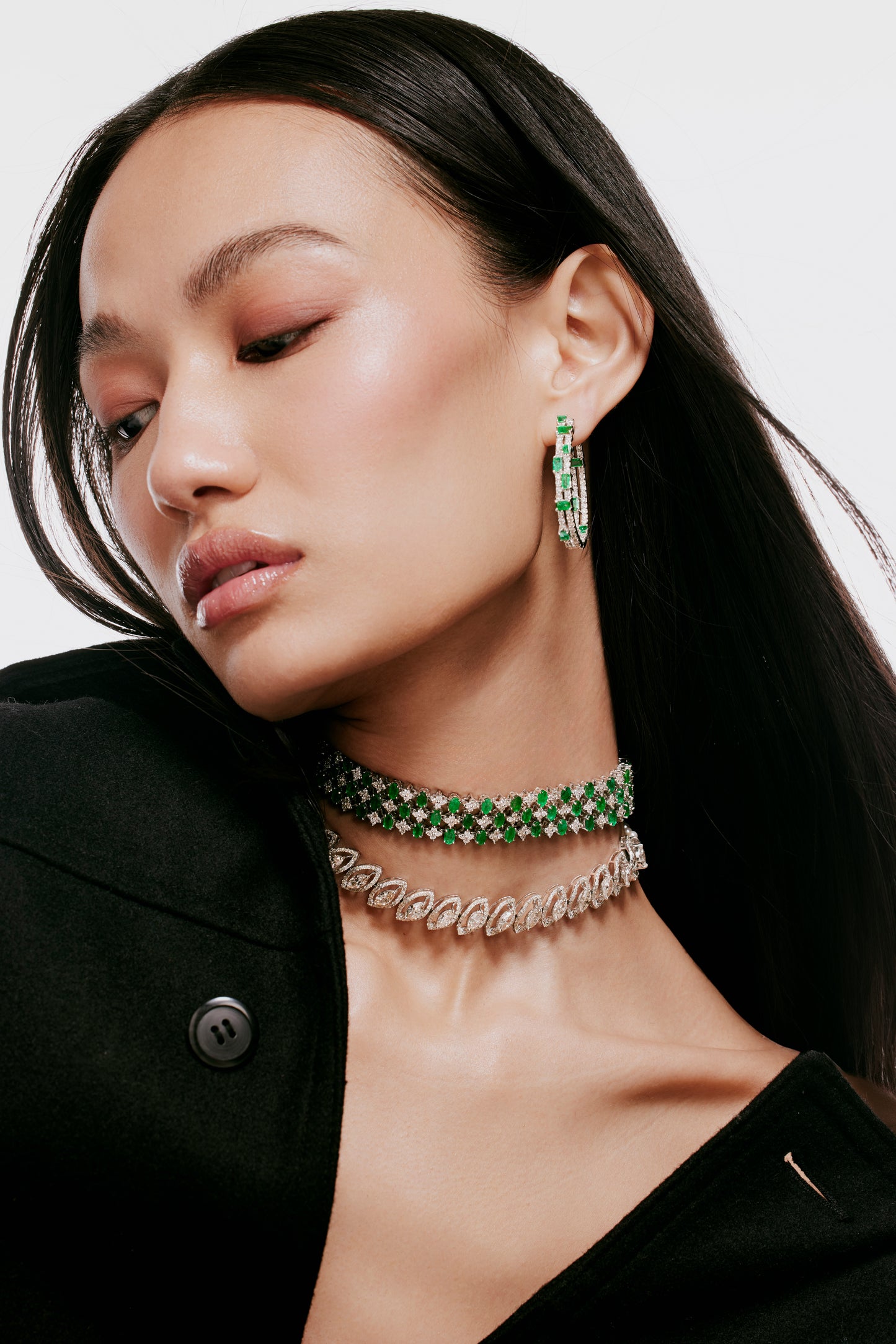 Emerald And Diamond Choker