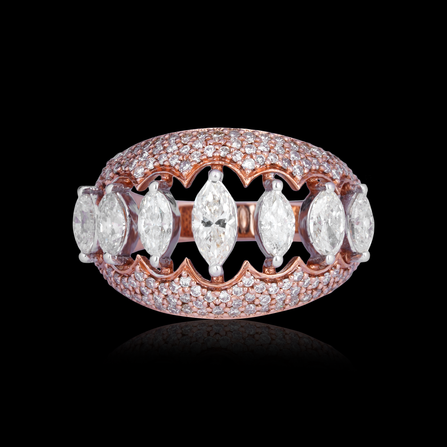 Diamond Rose Gold Ring