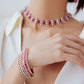 Ruby And Diamond Tennis Bracelet