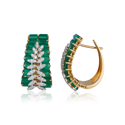 Emerald Hoops