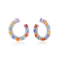 Multi coloured Sapphire Earrings