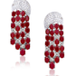 Ruby and Diamond Dangler Earrings