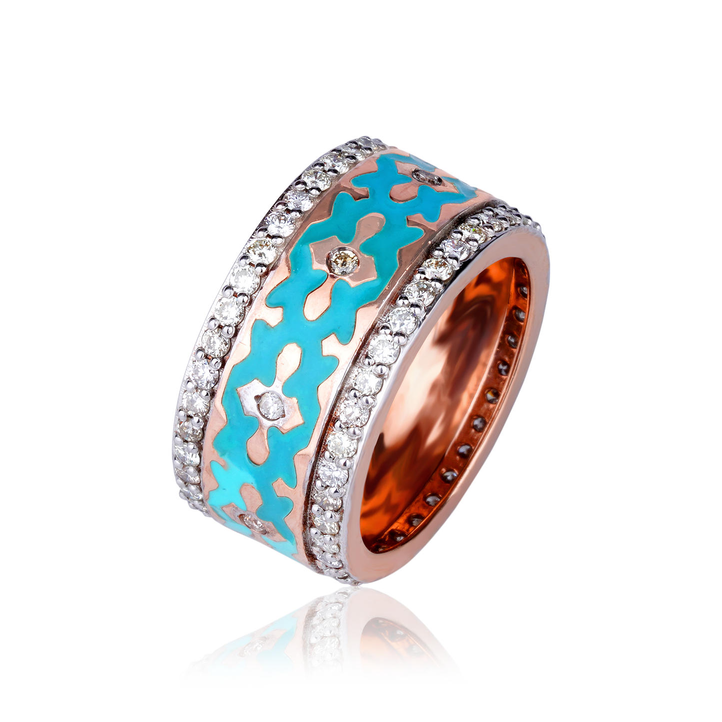 Turquoise Enamel Ring