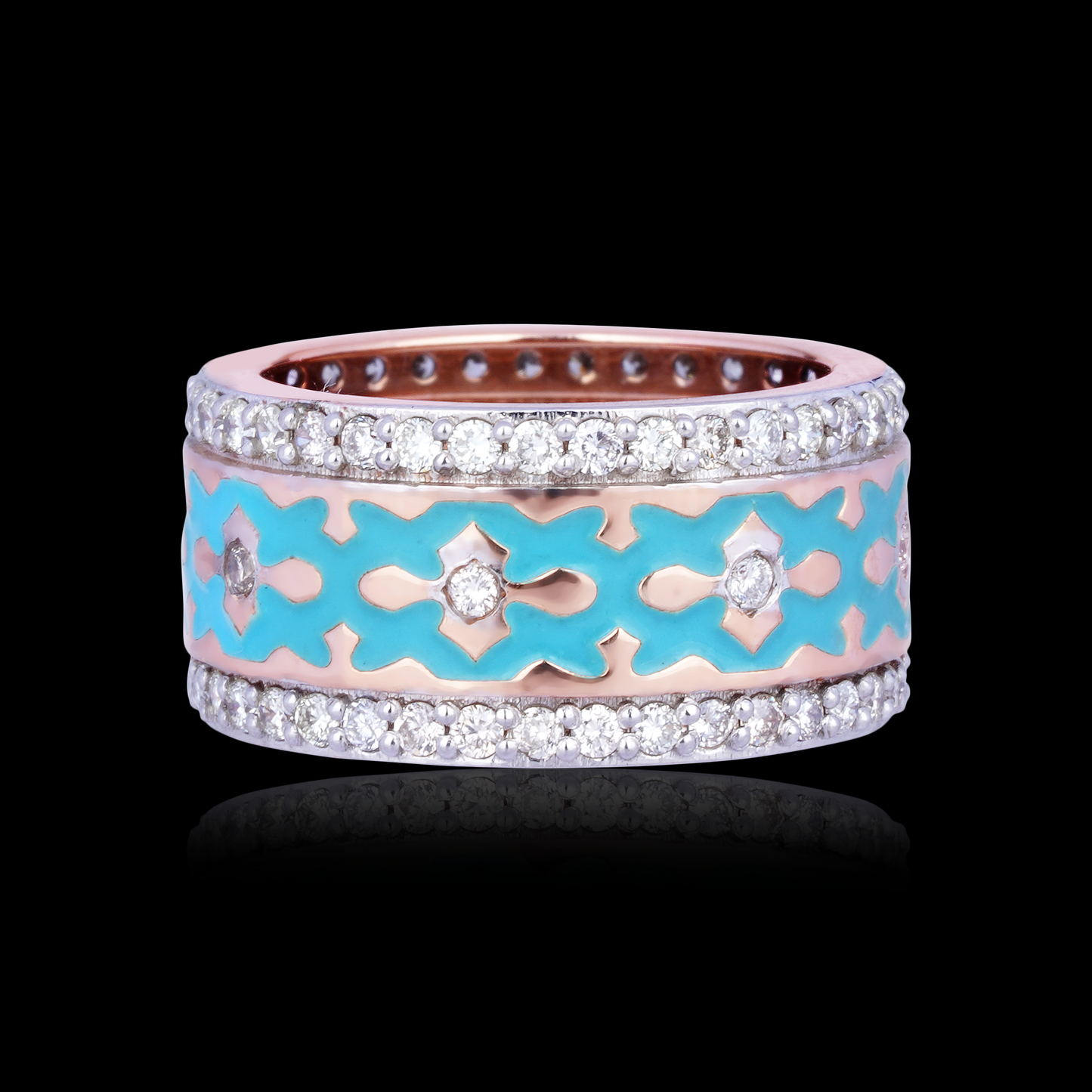 Turquoise Enamel Ring