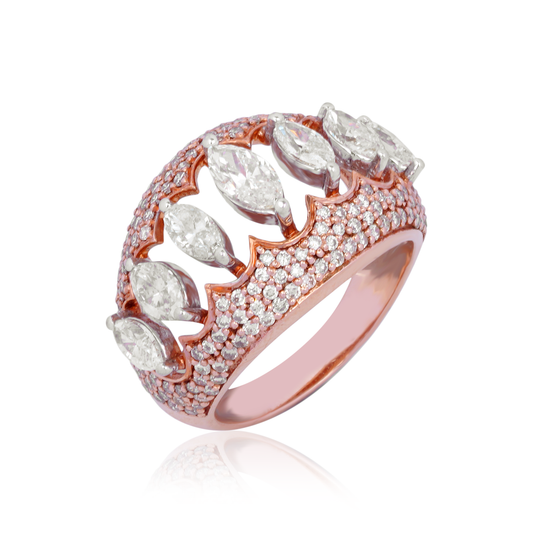 Diamond Rose Gold Ring