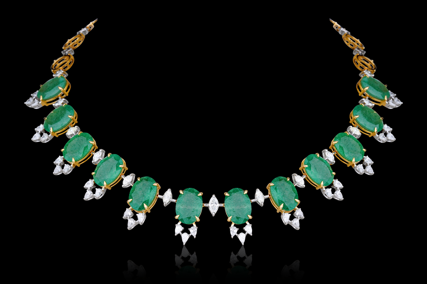 Columbian Emerald & Diamond Necklace (heavy)