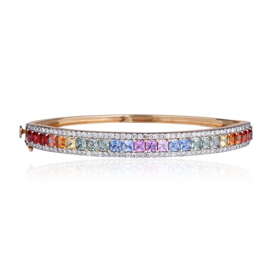 Multi Sapphire and Diamond Bracelet