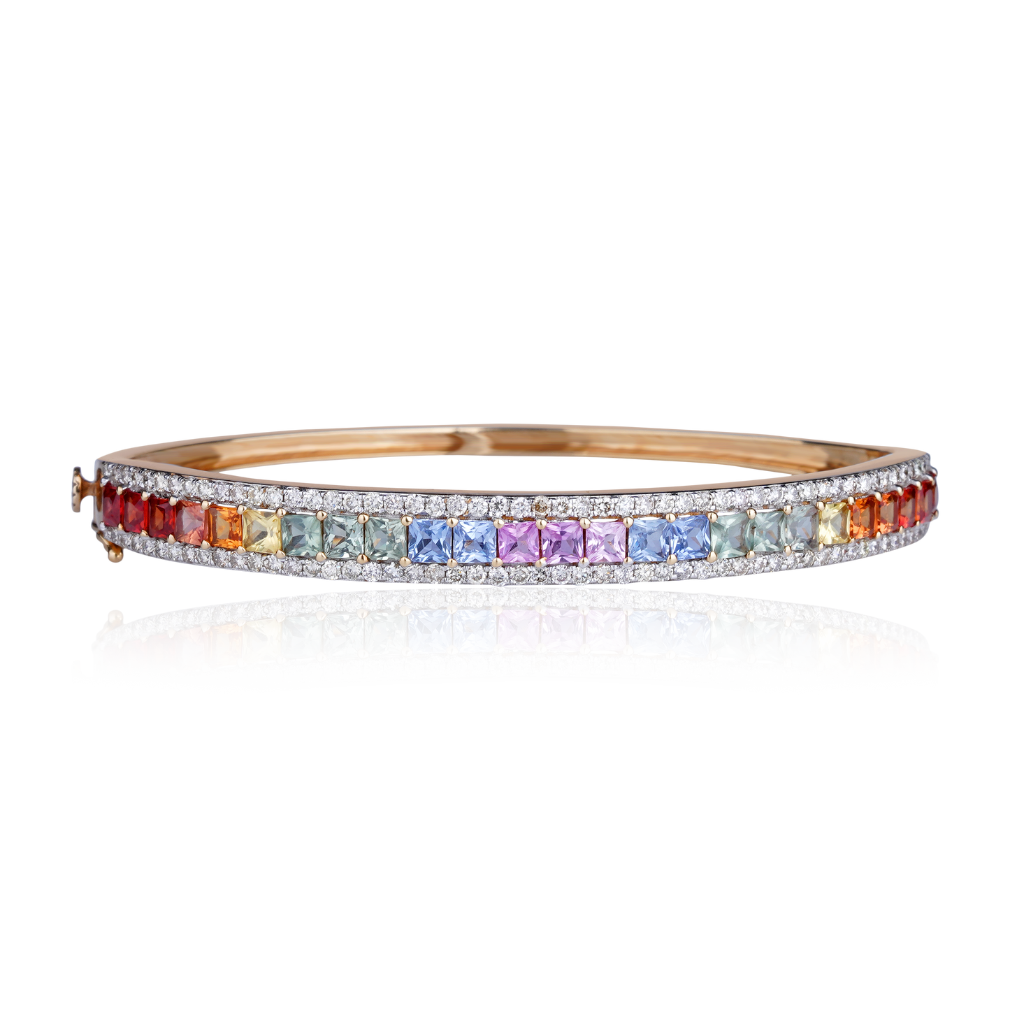 Multi Sapphire and Diamond Bracelet