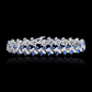 Tanzanite and Diamond Tennis Bracelet