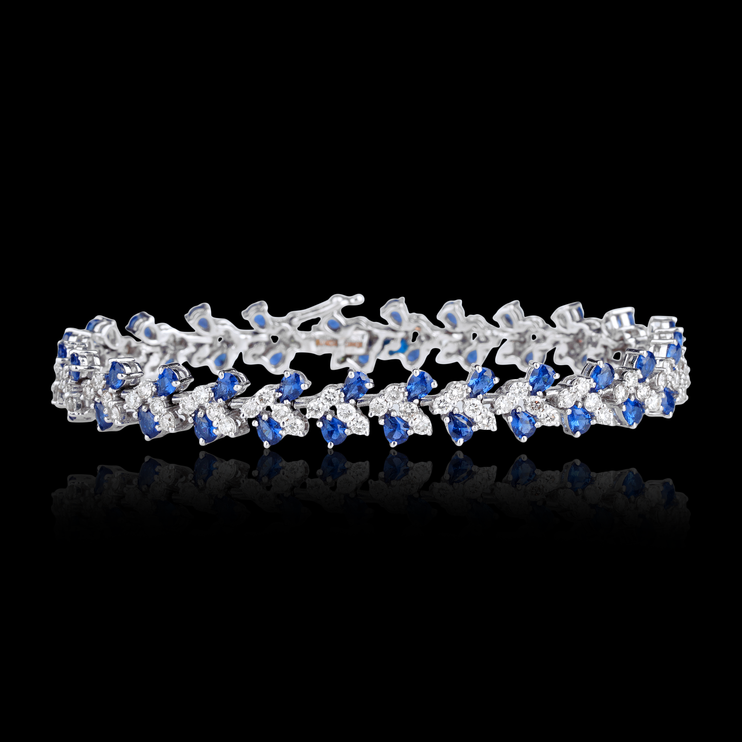 Tanzanite and Diamond Tennis Bracelet