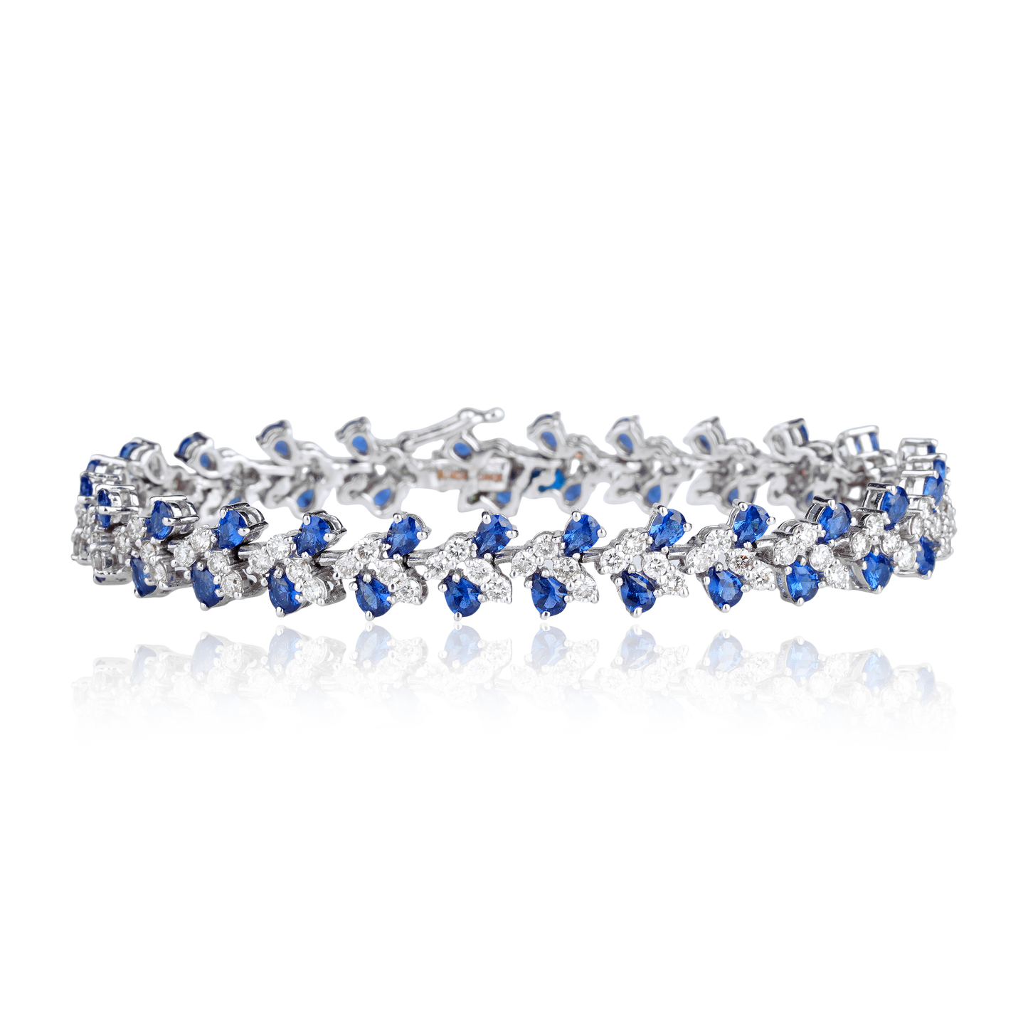 Tanzanite and Diamond Tennis Bracelet