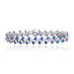 Tanzanite and Diamond Tennis Bracelet