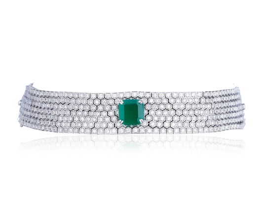 Emerald and Diamond Choker