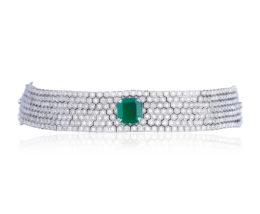 Emerald and Diamond Choker