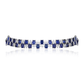 Blue Tanzanite And Diamond Choker