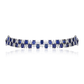 Blue Tanzanite And Diamond Choker